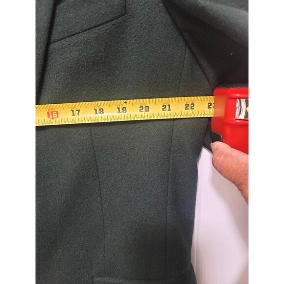 VITO RUFOLO Green Wool / CASHMERE Men's Blazer Notch Lapel & Button Closure SZ 4 - Picture 13 of 16